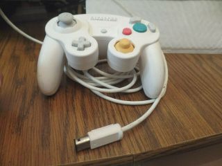 Nintendo Gamecube Official Classic White Controller Rare Athentic