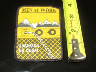 MEN AT WORK Business As Usual 1981 VINTAGE JACKET PATCH NOS RARE 4 