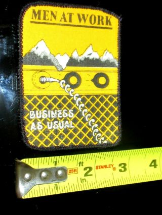 MEN AT WORK Business As Usual 1981 VINTAGE JACKET PATCH NOS RARE 4 