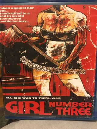 Girl Number Three Blu Ray Indie Horror Rare