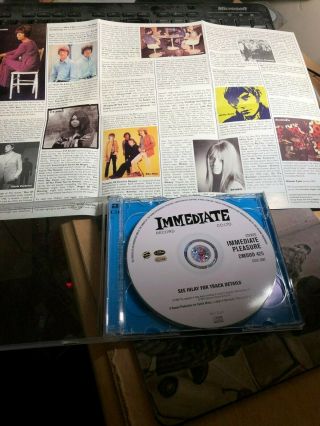 IMMEDIATE Pleasure (2xCD 2002) RARE/Mod/60s/Fleur De Lys/Small Faces/Poets/Nico 4