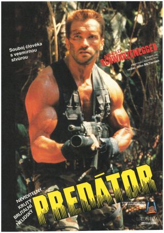 Predator Very Rare Czech A3 Poster Arnold Schwarzenegger John Mctiernan