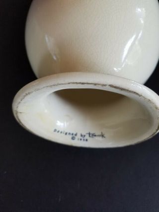 Rare Vintage Lagardo Tackett Ceramic Egghead Condom Holder – Signed 1958 6
