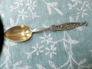 Antique Rare Whiting Sterling Silver Demitasse Souvenir Spoon Louisville 1891