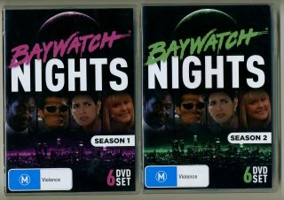 Ultra Rare Baywatch Nights Dvd Season 1 & 2 David Hasselhoff Angie Harmon