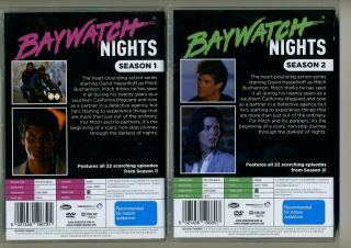 Ultra Rare Baywatch Nights Dvd Season 1 & 2 David Hasselhoff Angie Harmon 2