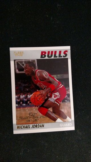 1997 - 98 Fleer Michael Jordan Decade Of Excellence 5 Rare