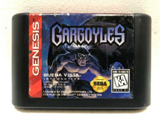 Disney’s Gargoyles Sega Genesis Rare Game Cart Only,