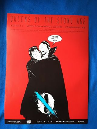 Queens Of The Stone Age Concert Tour Poster " Rare "