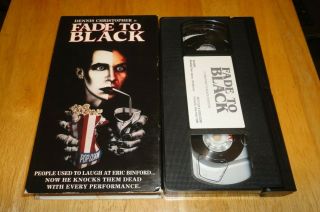 Fade To Black (vhs,  1980) Dennis Christopher Rare Horror Non - Rental