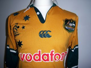 Wallabies Australia Wallaby Canterbury Rare Rugby Shirt Jersey L/s Signed L
