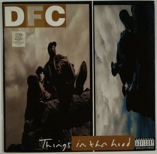 Dfc - Things In Tha Hood (1994) Lp Big Beat Rare Gangsta Rap Hip Hop G - Funk Nm