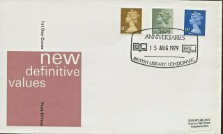 15/8/1979 11½p,  13p &15p Definitives Fdc - Rare Pictorial Postmark