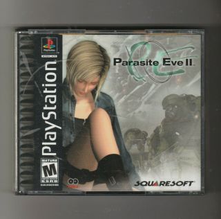 Parasite Eve Ii Playstation 1 Game Rare Htf Ps1 Rpg Squaresoft Complete