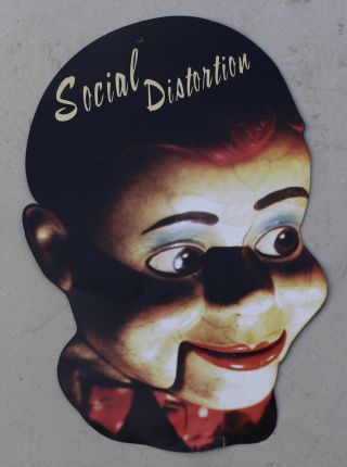 Rare 1996 Social Distortion White Light Heat Trash Album Cover Store Display D