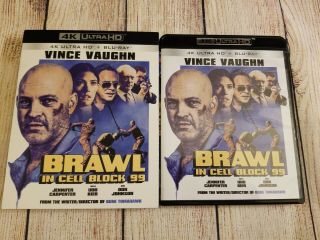 Brawl In Cell Block 99 4k (4k Uhd,  Blu - Ray) W/ Rare Oop Slipcover.  Vince Vaughn
