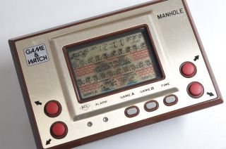 Game & Watch Gamewatch (a143) Manhole 1981 Nintendo Classic Game Rare Vintage