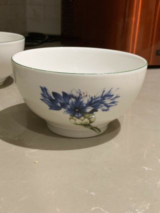 Villeroy Boch Flora Rice Bowls Set of 3 Rare,  Hard To Find 4