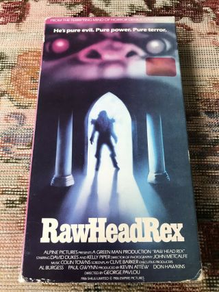 Rawhead Rex Vhs Horror Rare Vestron Video