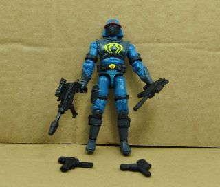 3.  75 " Gi Joe Blue Neo Viper 3 With Weapons Rare Action Figure