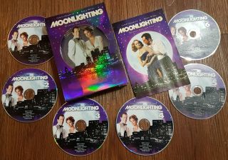 /594\ Moonlighting: Seasons 1 & 2,  6 - Disc Dvd Box Set W/ Booklet Rare & Oop