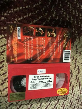 Beverly Hills Bordello SEXY SLEAZE Big box slip rare OOP VHS 2
