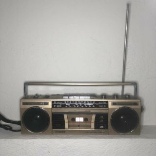 Vintage Fisher Mini Boombox Ph 835k Gold Stereo Radio Cassette Recorder Rare