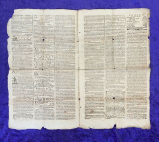 THE GEORGIA GAZETTE USA 1791 UNITED STATES NEWS PAPER RARE OVER 200 YEARS OLD 2