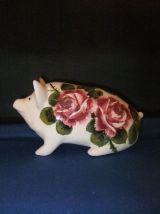 Wemyss Rare Pig Cabbage Rose Signed Esther Weeks