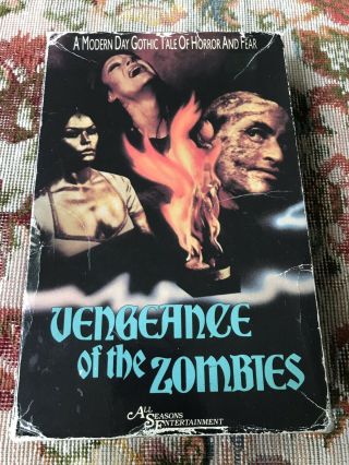Vengeance Of The Zombies Vhs Rare Horror Big Box All Seasons Entertainment