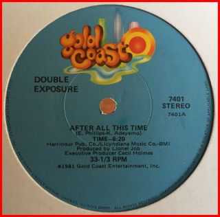 Disco Funk 12 " Double Exposure - After All This Time Gold Coast - Rare 