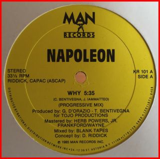 Obscure Islands Boogie 12 " Napoleon - Why Man - Rare 
