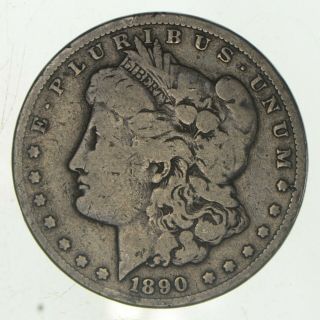 Rare - 1890 - Cc Morgan Silver Dollar - Very Tough - High Redbook 560