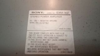 Sony Exm302 Amplifier Rare Old school Vintage 5