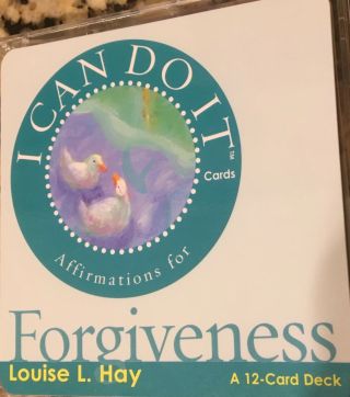I Can Do It Affirmations Forgiveness Louise Hay House Card Decks Rare Plastic