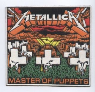 Metallica Master Of Puppets Synthetic 3d Patch Early 80 