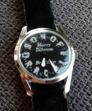 Rare 1974 Ringo & Harry Nilsson Son Of Dracula Promo Wrist Watch Apple Beatles