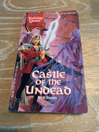 Castle Of Undead (endless Quest) By Nick Baron,  - Rare