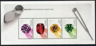 2017 Rare Beauties Extraordinary Gemstones - Muh Mini Sheet