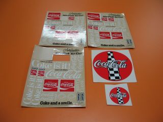 Autographics 3) 601 Coca Cola / Coke Decal Sheets.  Ultra Rare