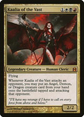 Kaalia Of The Vast Legendary Creature - Human Cleric Commander Mythic Rare Mtg