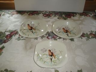 Red Wing Dinnerware Spring Song 3 Serving Bowls Rare