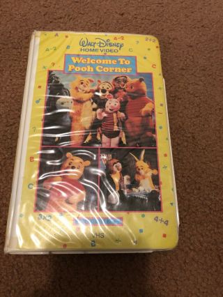 Disney - Welcome To Pooh Corner Vol.  1 Vhs (white Clam Shell) Ultra Rare