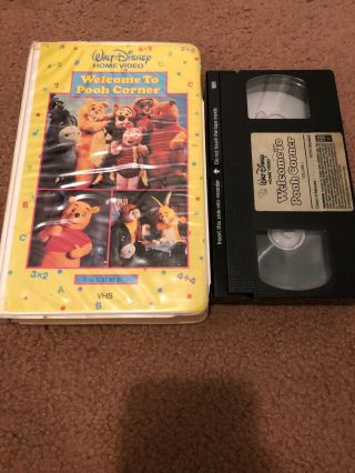 DISNEY - WELCOME TO POOH CORNER VOl.  1 VHS (White Clam Shell) Ultra Rare 4
