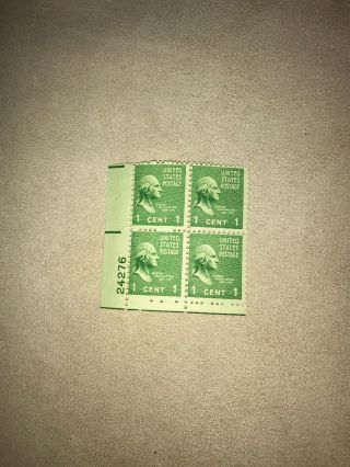 George Washington 1789 - 1797 1 Cent Green Us Postage Stamp Rare