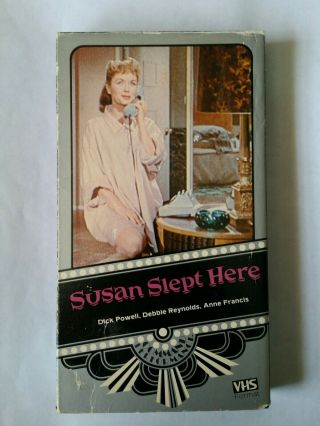 Susan Slept Here Vhs Rare Vci Command Performance Juvenile Delinquent Comedy