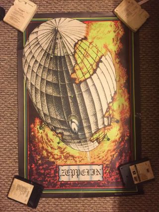 Rare/ Vintage Zeppelin 1976 Pro Arts Poster Led Zeppelin