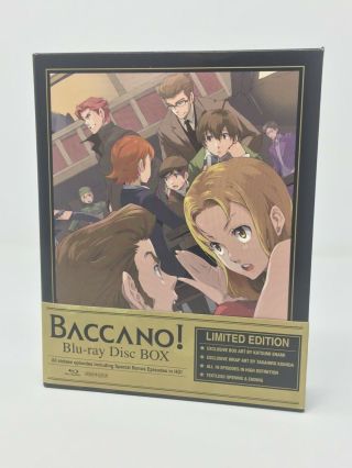 Baccano Limited Edition Blu - Ray Box Set Aniplex Usa Rare Anime