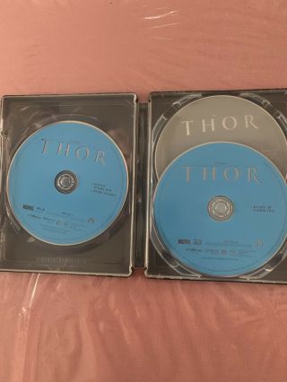 Thor 2D/3D/DVD Combo Blu - Ray Pack HMV Marvel UK Exclusive Rare Region One 2