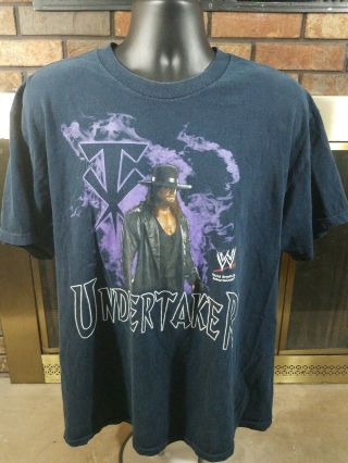 Rare Vintage 90s Official Wwf Undertaker Wrestling Shirt Wwe Mens Size Xl Black